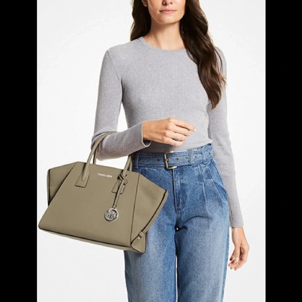 NWT Michael Kors Large Avril Top Handle Satchel - Picture 8 of 17